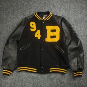 Black and Yellow Varsity Jacket